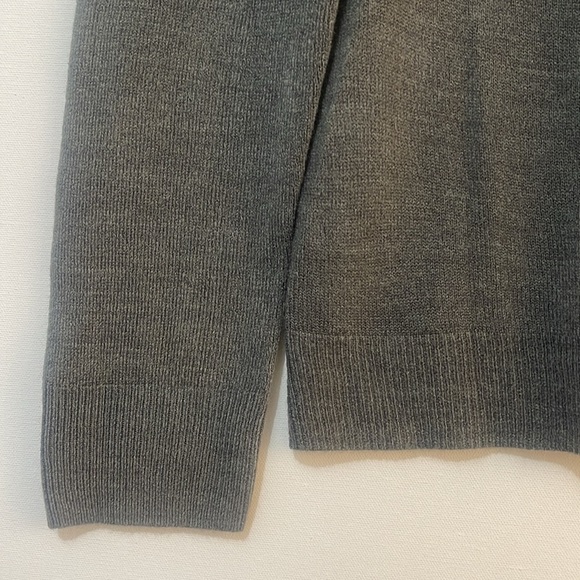 Karen Scott Women's Pearlized Button Crewneck Cardigan Sweater Heather Gray NWT - Picture 6 of 11